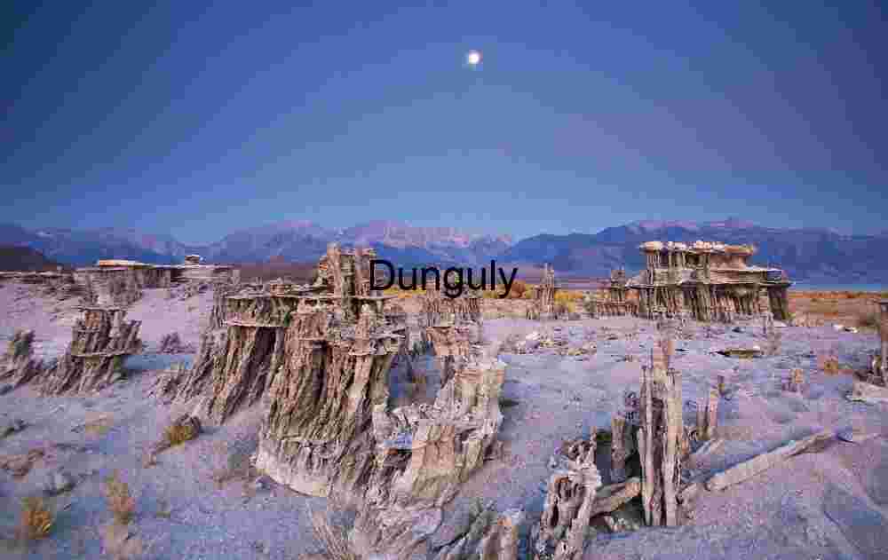 Moonlit Tufa Towers at Mono Lake Twilight -2