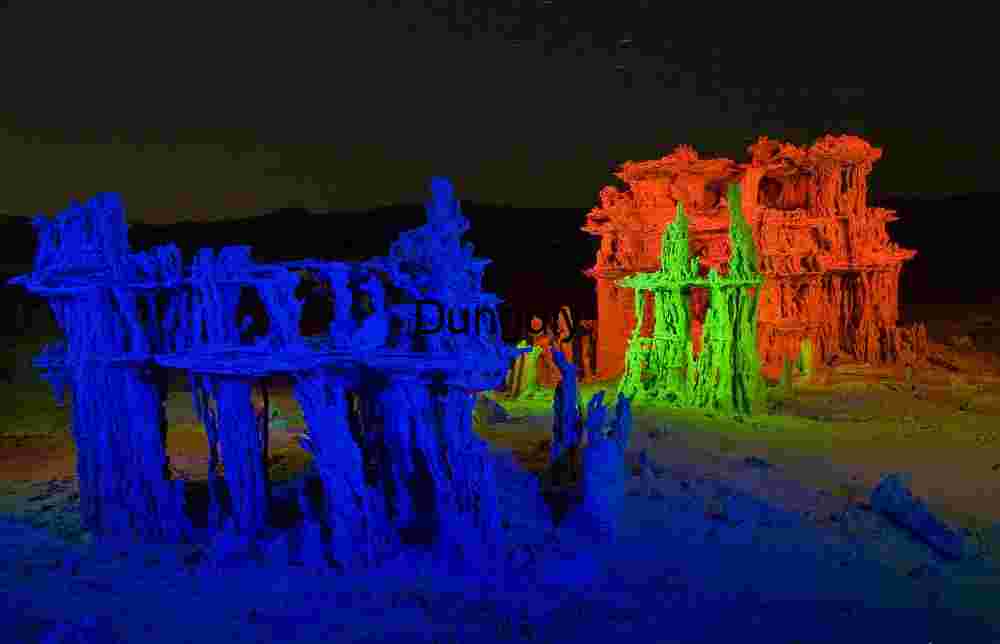 Milky Way astrophotography over desert rock formations