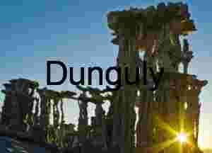 Sunburst Through Tufa Towers at Mono Lake -2