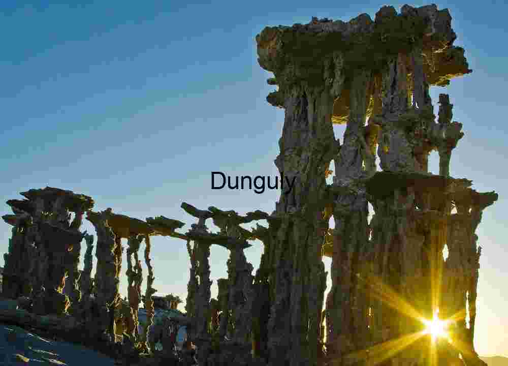 Sunburst Through Tufa Towers at Mono Lake -2