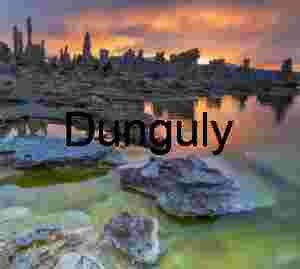 Sunset Over Mono Lake: Tufa Towers in Fiery Reflection