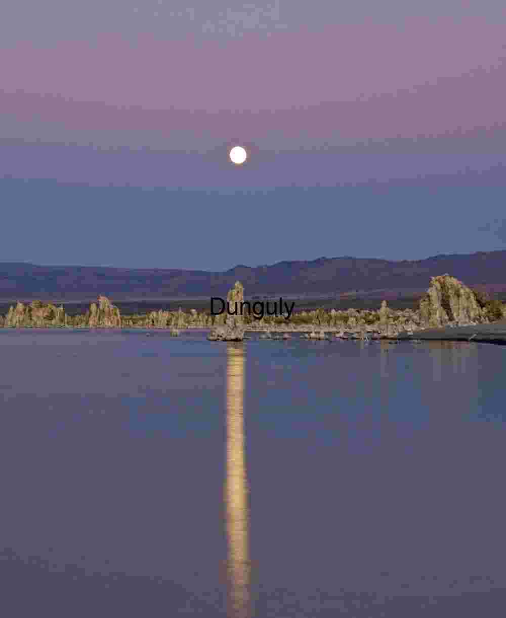 Moonrise Over Tufa Towers at Mono Lake