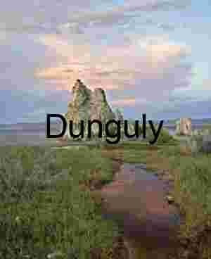 Sunset Glow on Tufa Tower and Marsh at Mono Lake