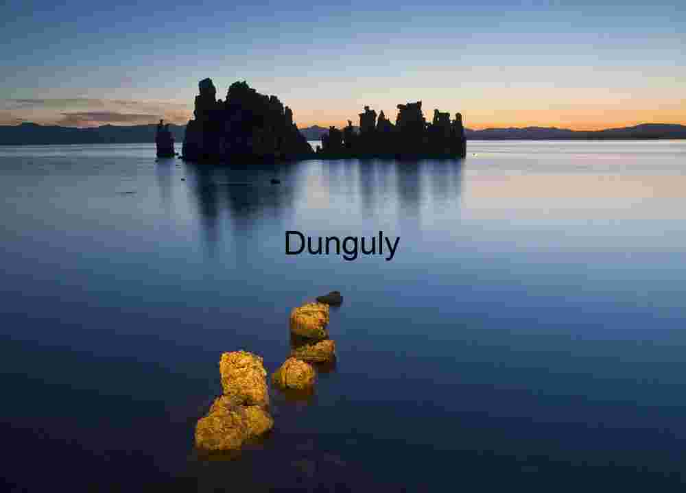 Golden Rocks Leading to Tufa Towers at Mono Lake Sunrise