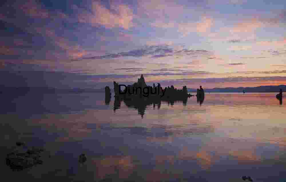Tufa Towers Reflected in Mono Lake at Sunrise
