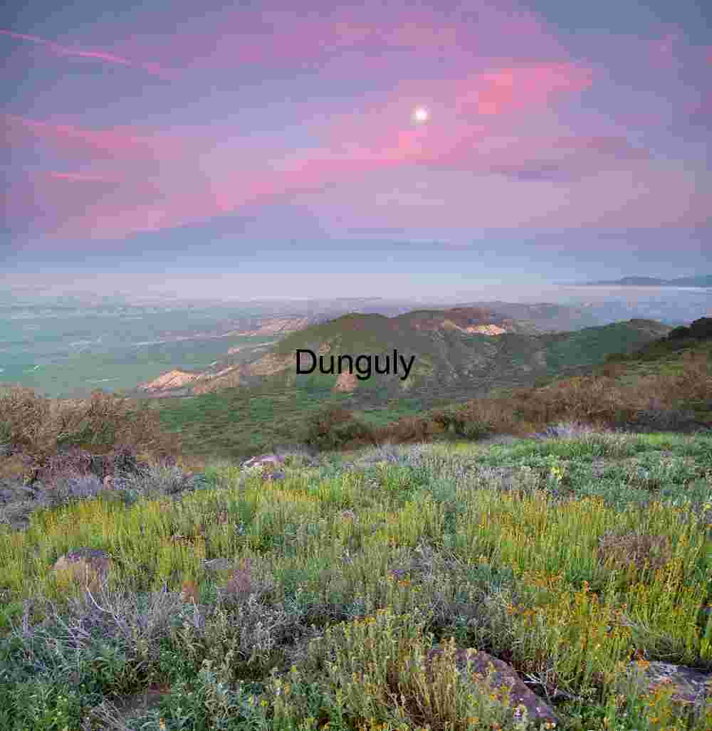 Moonrise at Sunset Over the Carrizo Plain