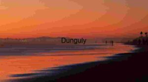 Twilight Stroll: Silhouettes Along a Sunset Shore