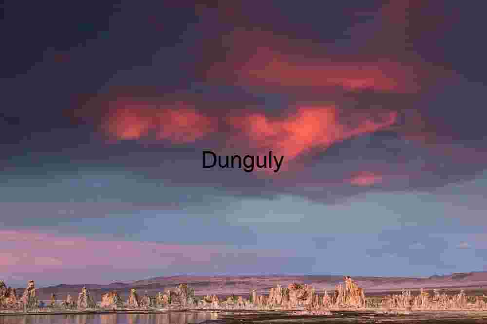 Tufa Towers at Mono Lake Under Fiery Storm Clouds