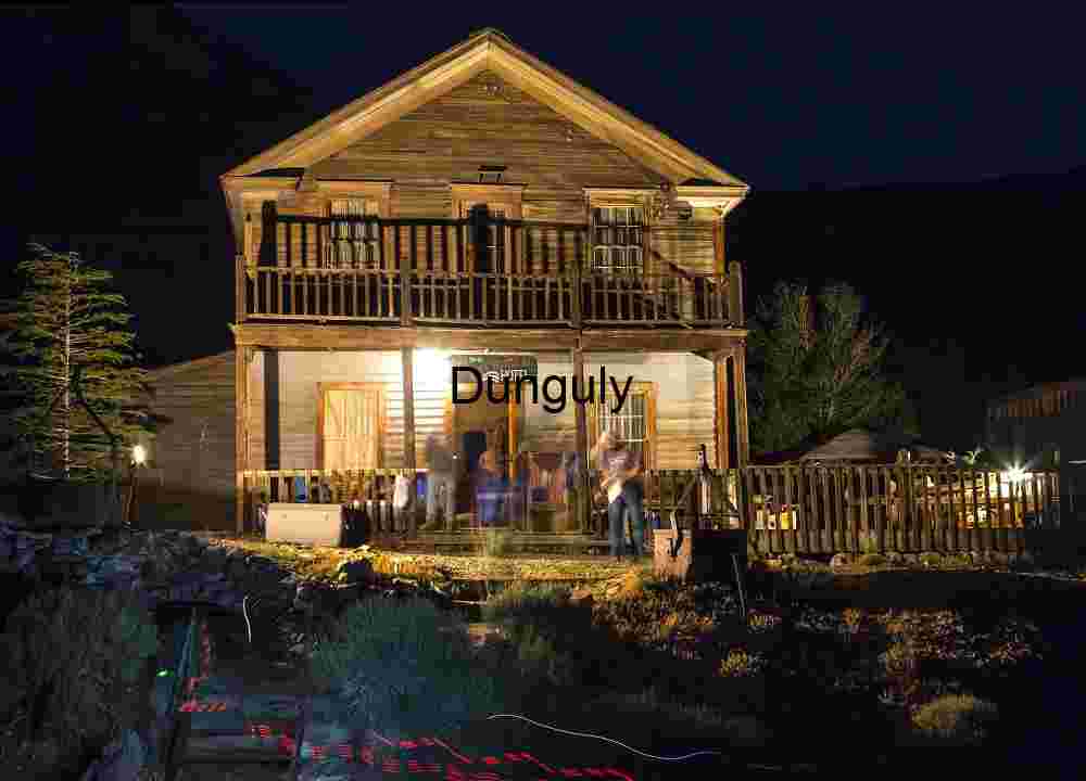 Ghost Town Hotel at Night – Western Architecture, Motion Blur, Historical Ambience, Editorial Concept