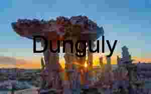 Tufa Towers Silhouetted at Sunset Over Mono Lake- close