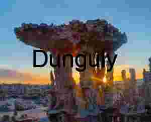 Tufa Towers Silhouetted at Sunset Over Mono Lake