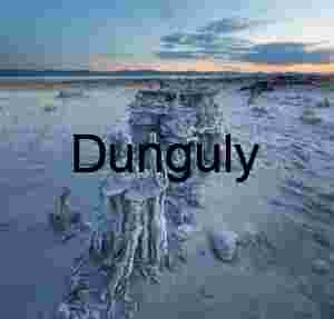 Weathered Tufa Towers in Desert Twilight at Mono Lake