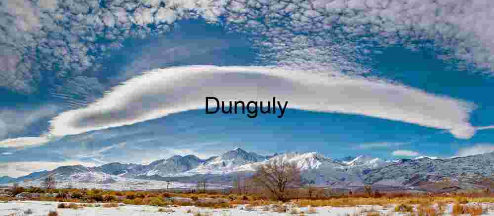 Close -Atmospheric Wave: Snowy Peaks Beneath a Curved Cloud Formation