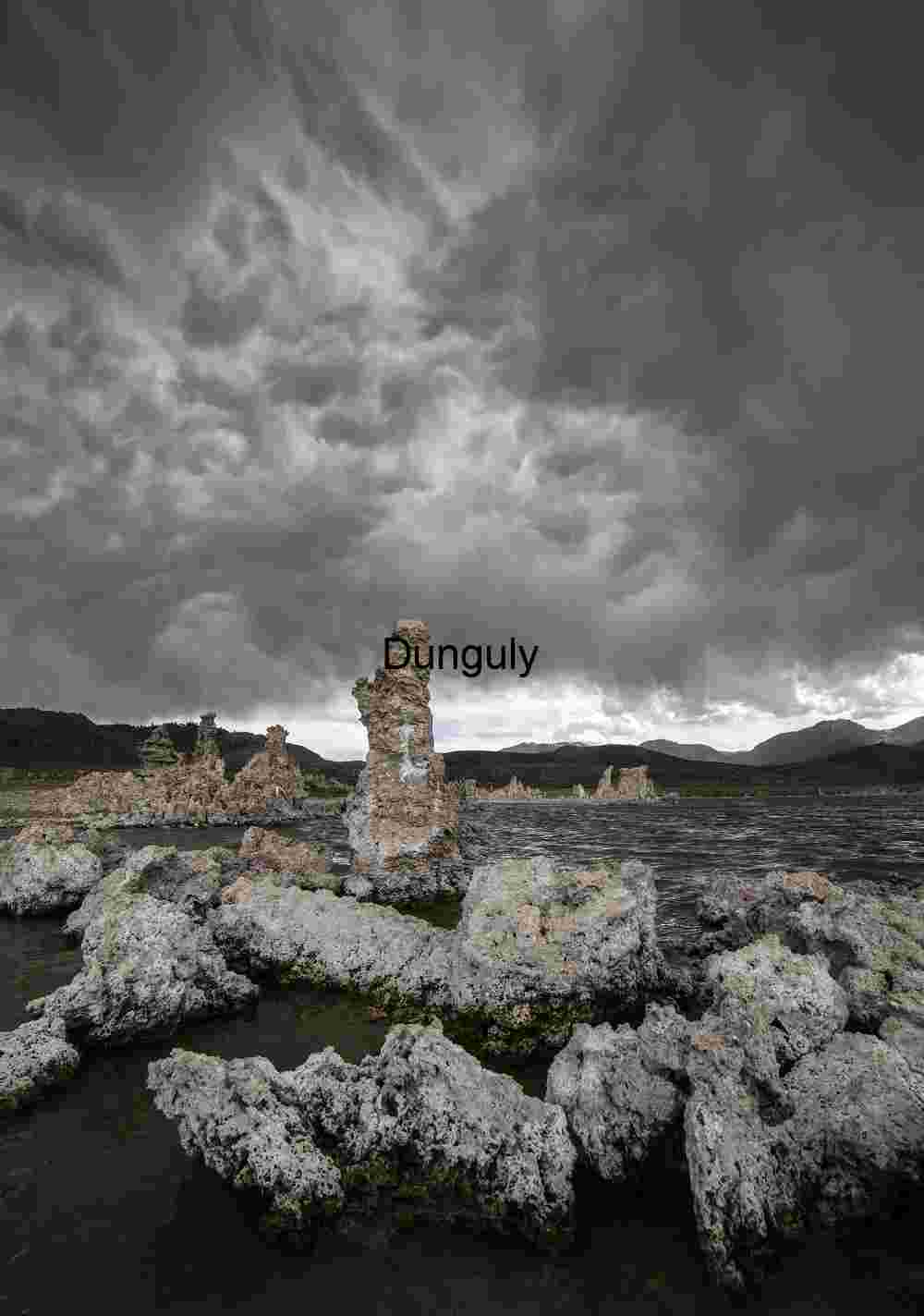 Tufa Towers and Storm Clouds Over Mono Lake