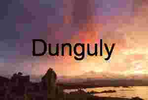 Reflections of Fire: Sunset Over Tufa-Lined Waters