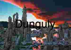 Tufa Towers at Mono Lake Under Fiery Sunrise Sky - Close