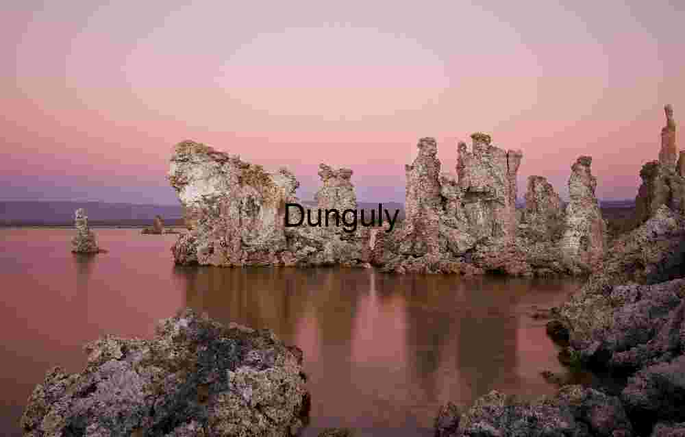 Tufa Towers in Golden Reflection at Mono Lake Sunset