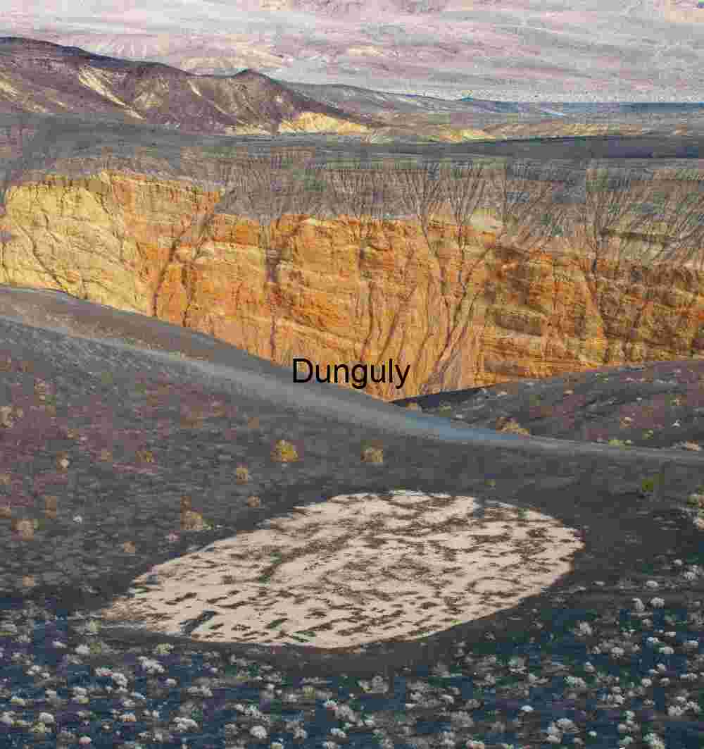 Cradle of Color: Erosion and Earthlines in a Desert Basin