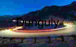 Winding Mountain Road at Night – Light Trails and Scenic Curves in Long Exposure