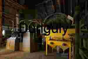 Industrial Hopper and Kiln in Heavy Processing Facility