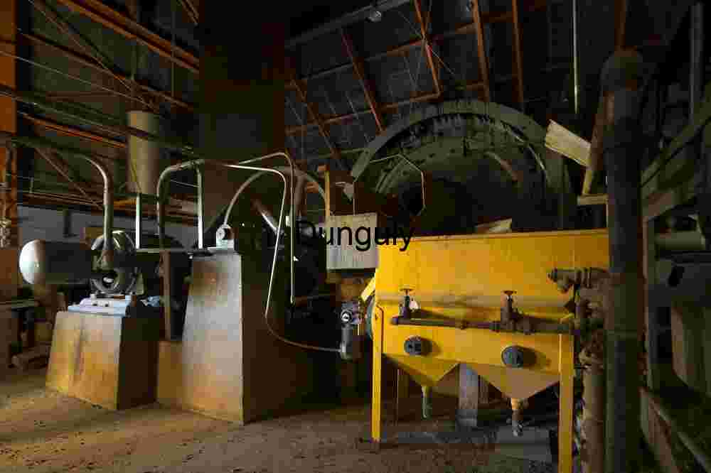 Industrial Hopper and Kiln in Heavy Processing Facility