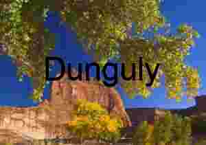 Autumn Color, Red Sandstone Cliff, Blue Sky, Southwest Landscape