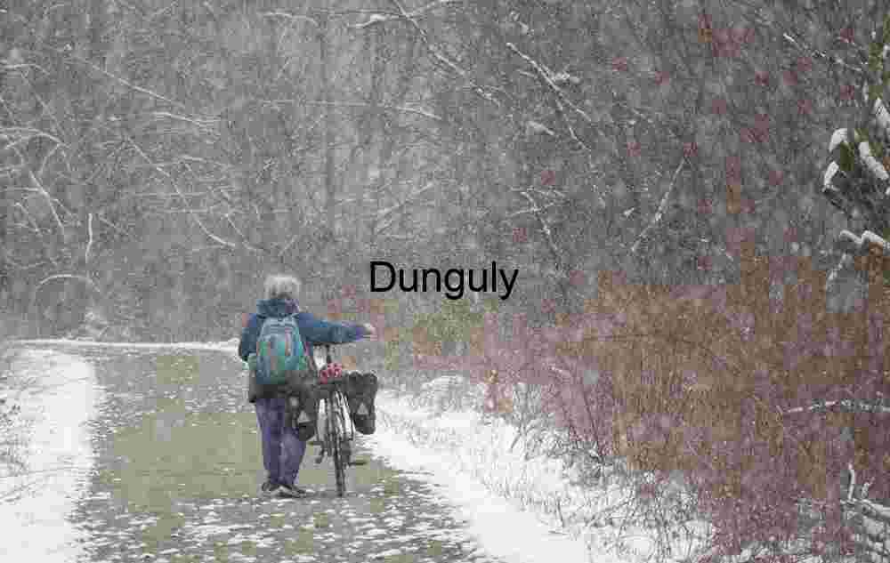 Along the GAP trail in snow