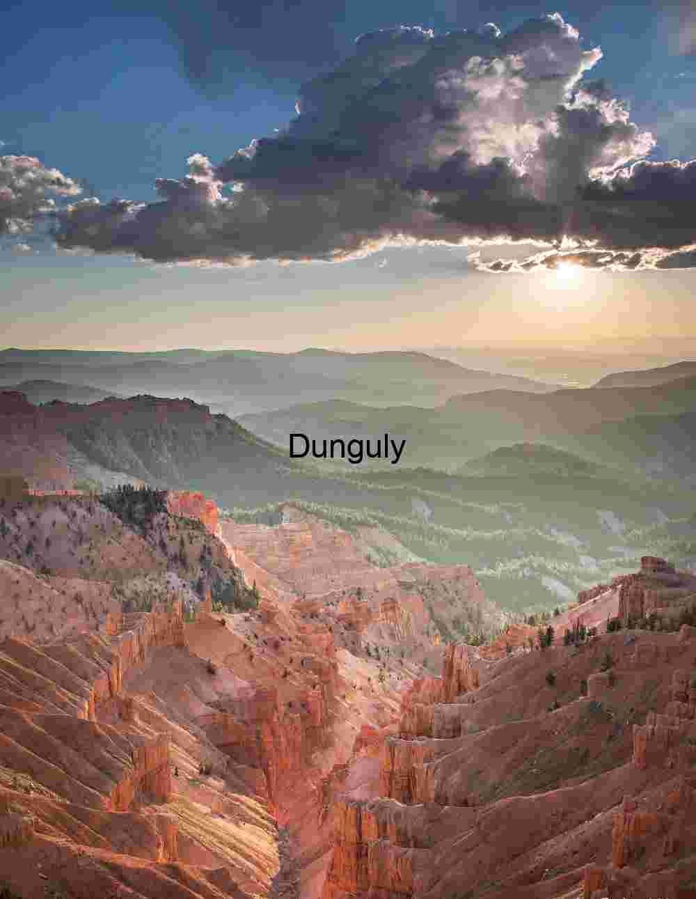 Backlight on Cedar Breaks National Monument at Sunset