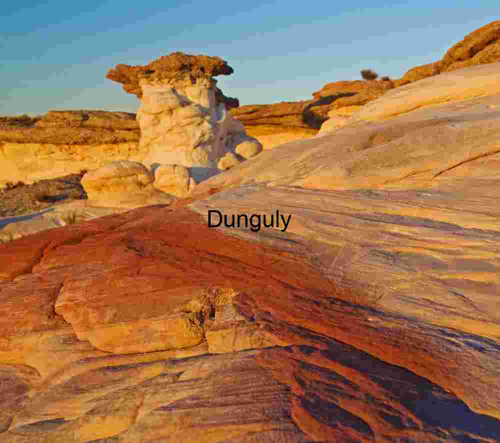 Blood rock; Upper White Rocks