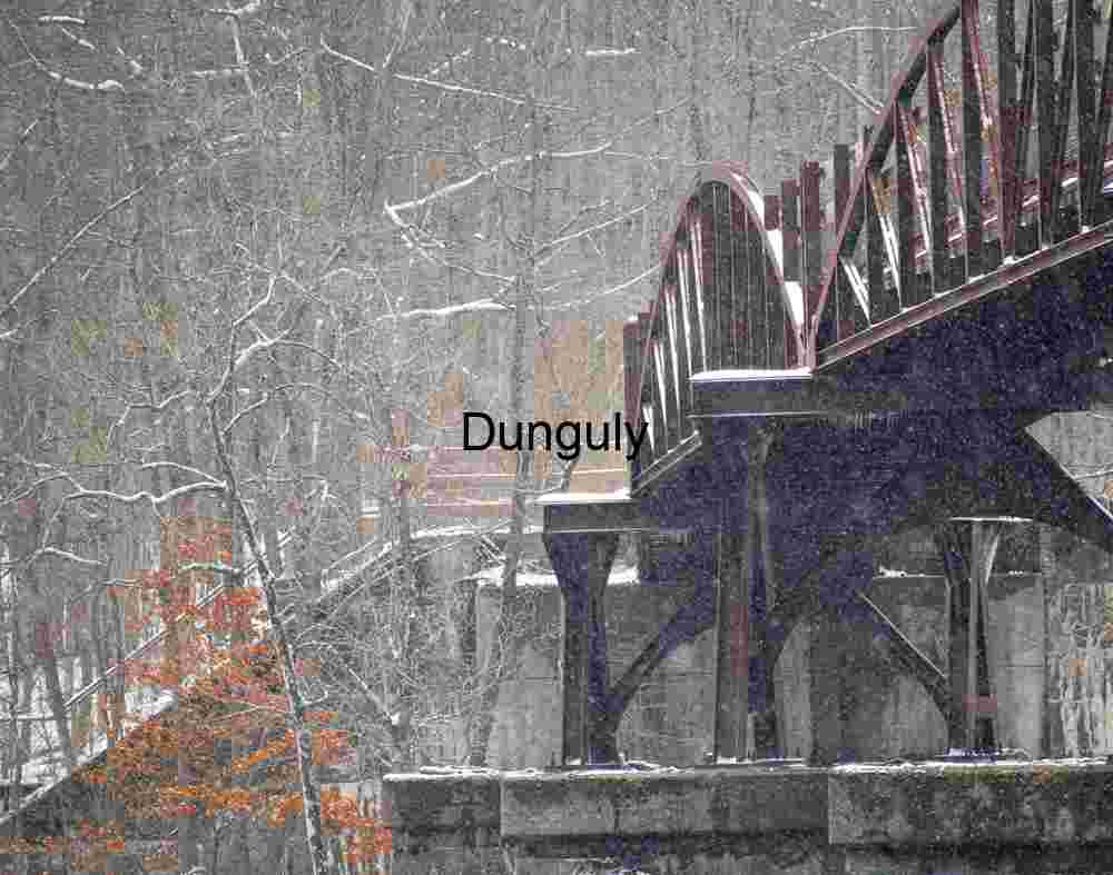 Bridge to Ohiopyle in snow; GAP trail