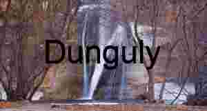 Calf Creek Falls through winter trees