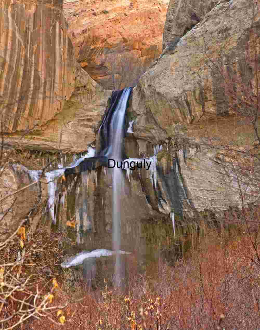 Calf Creek Falls - view from downcanyon