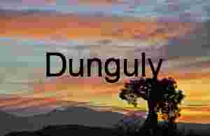 Sunset Silhouette of Lone Tree and Mountains