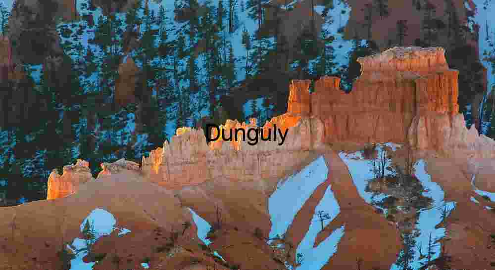 Sunrise on Snowy Hoodoos at Bryce Canyon National Park