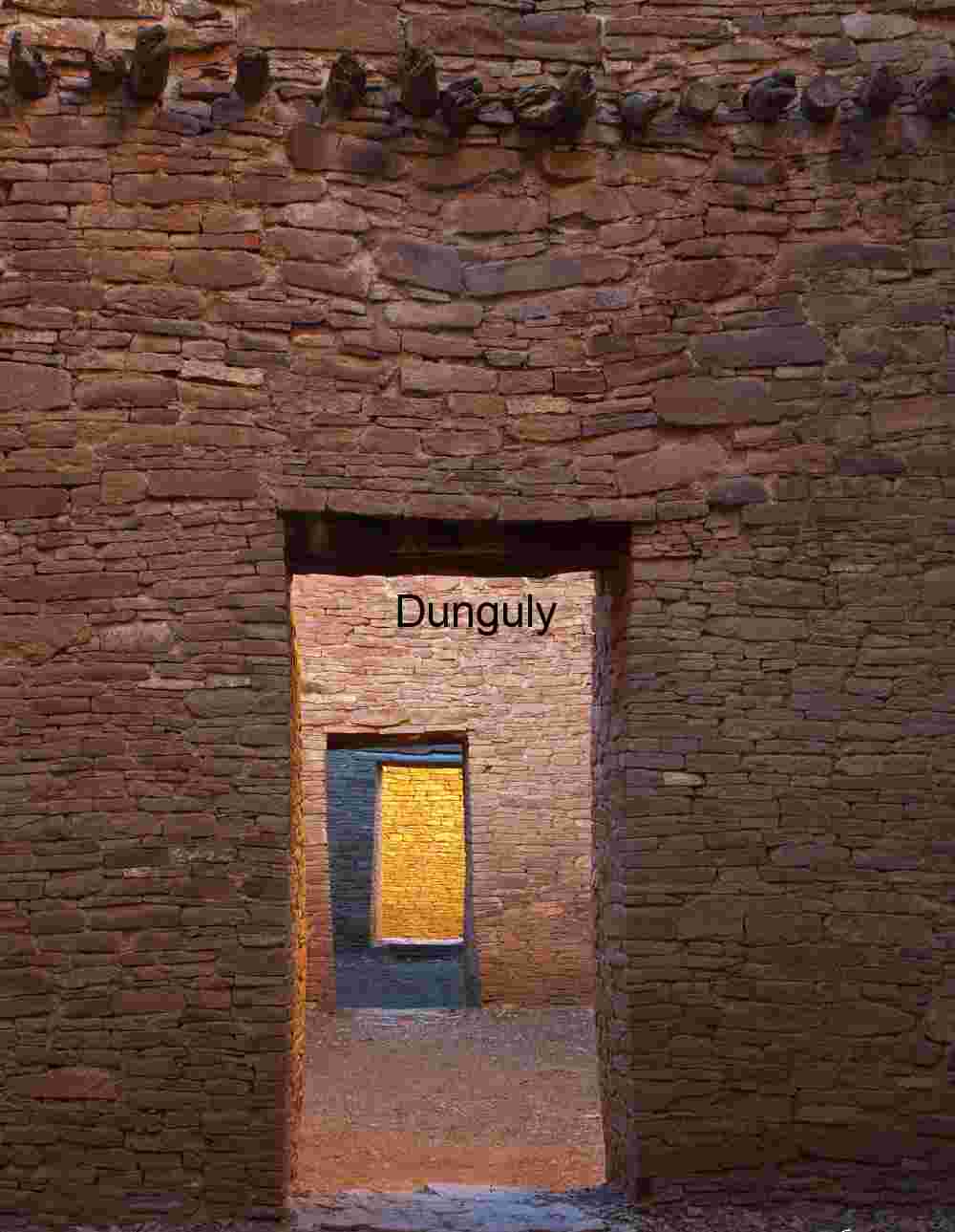 Chaco Canyon, the classic enfilade of doors