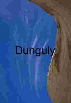 Blue Sky and Cirrus Clouds Framed by Wavy Sandstone