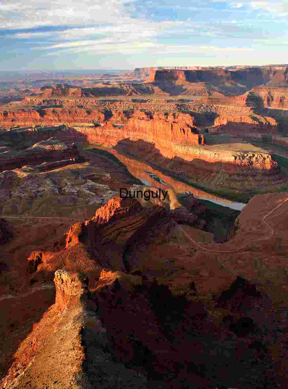 Colorado River View from Dead Horse Point, Utah Sunset