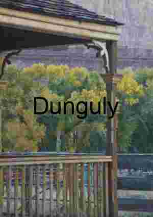 Cottonwoods from the porch, Grafton Ghost Town
