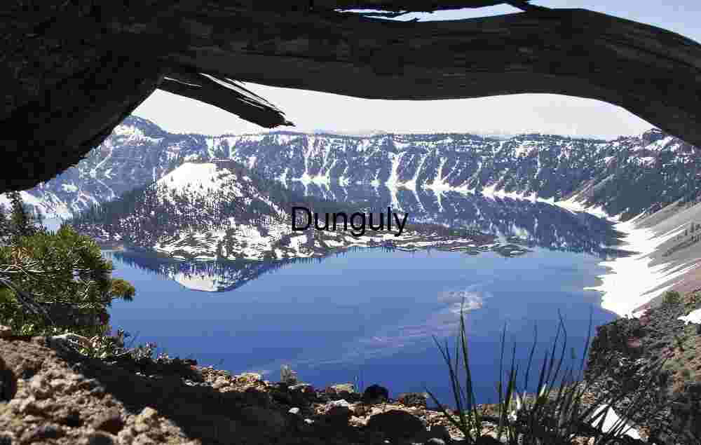 Crater Lake, through branch bow