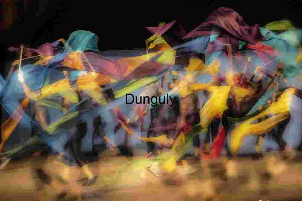 Abstract Motion Dance: Danish Gymnasts with Flags