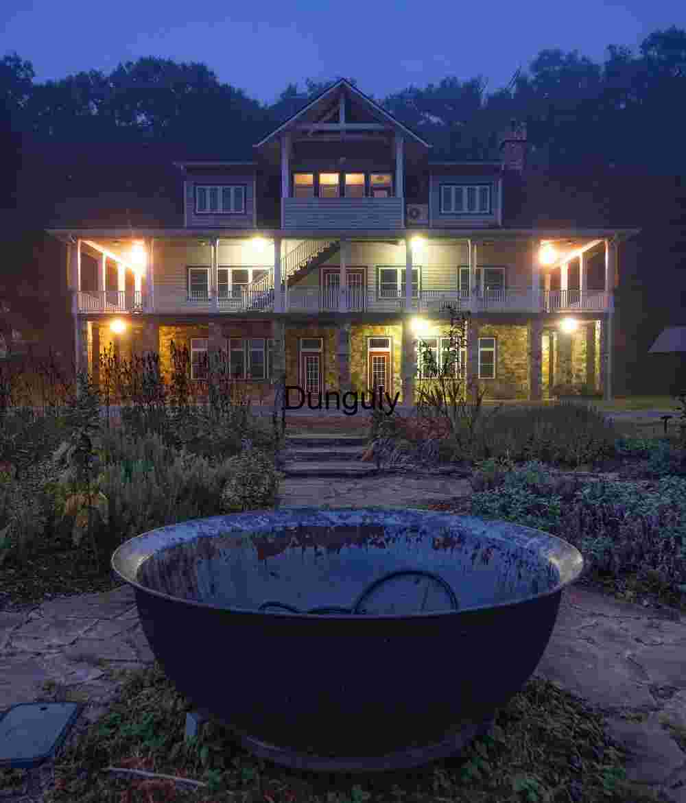 Davidson Hall at Dawn: Campbell Folk School Architecture