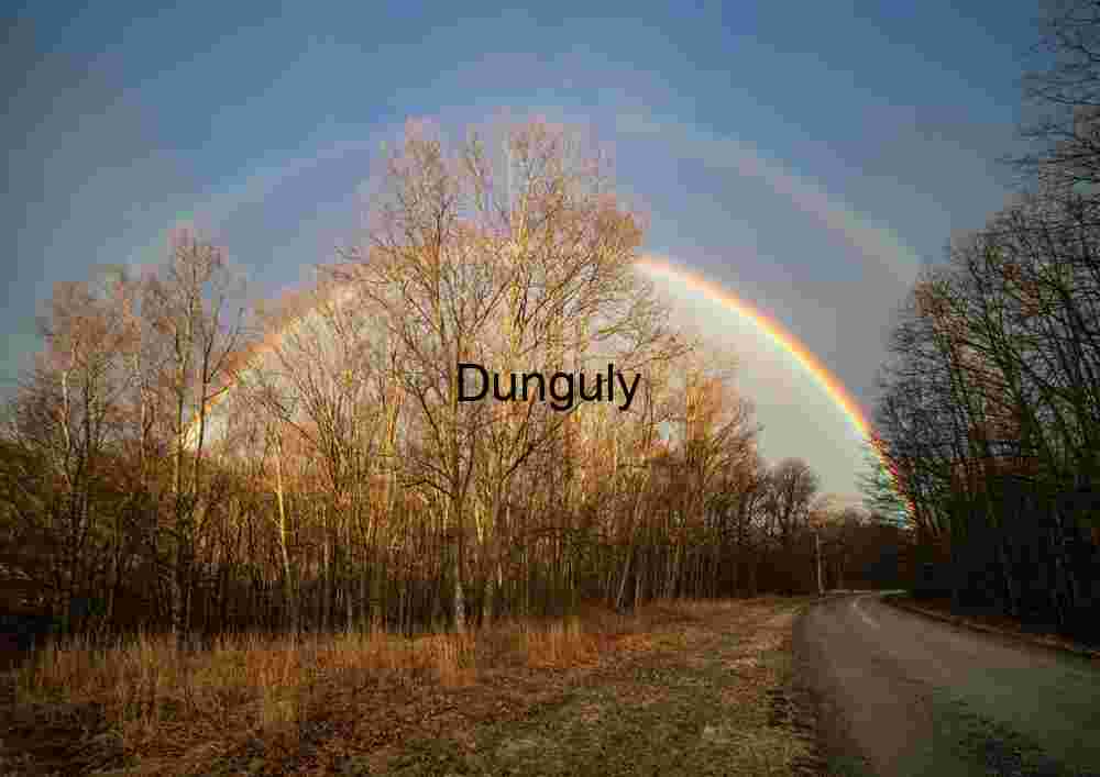Double rainbow near Rockwood; GAP trail