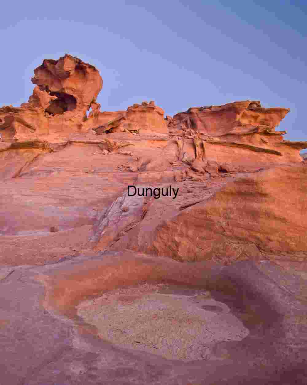 Erosion forms and rainpocket