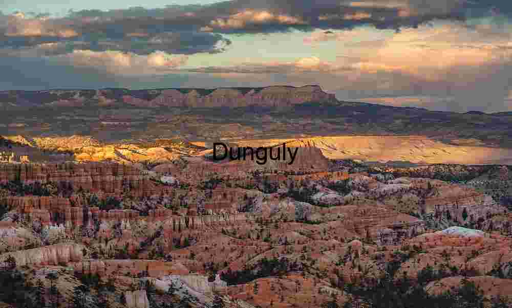 Evening Light on Hoodoos Below Powell Point, Utah Landscape