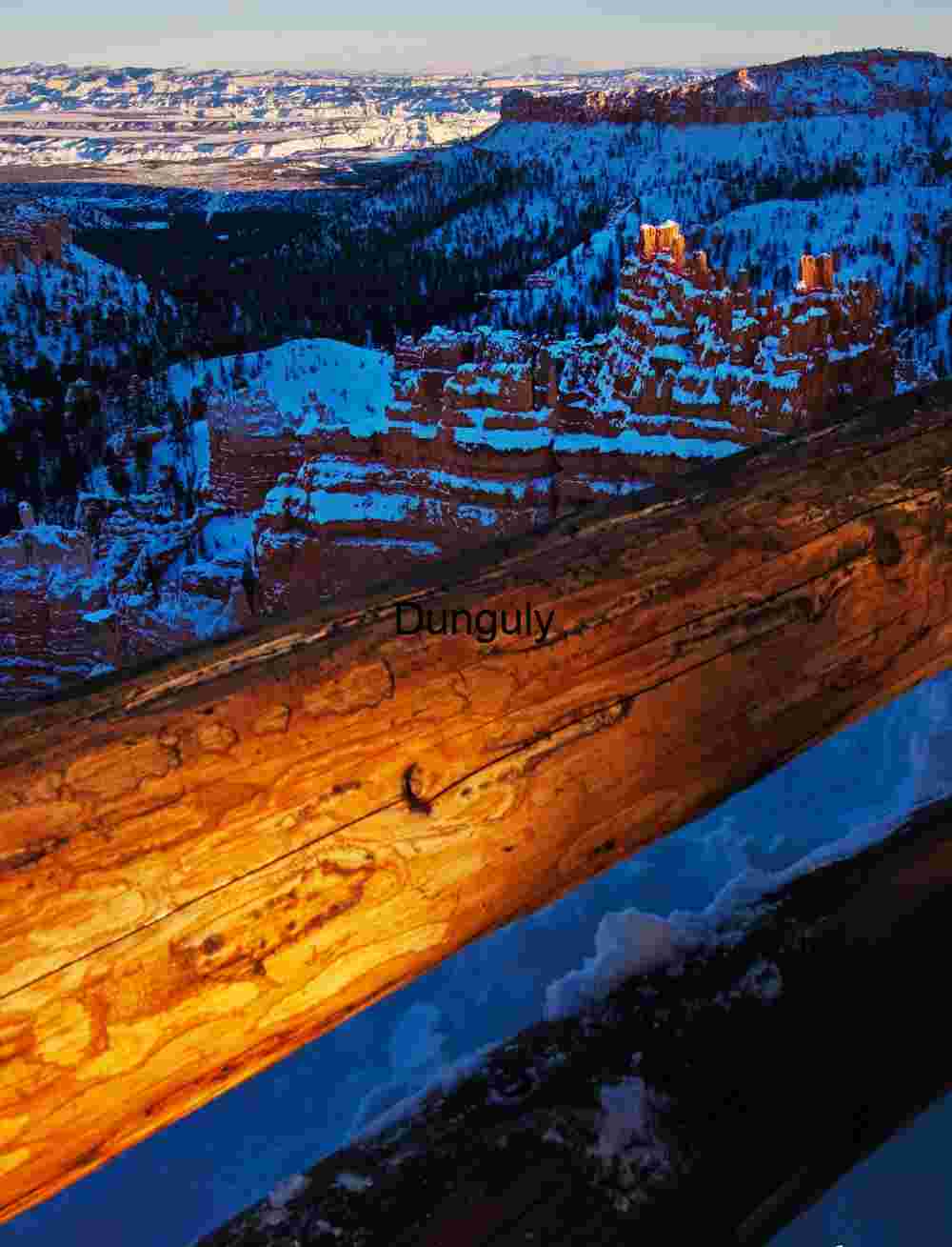 Winter Sunset View at Bryce Canyon National Park, Utah
