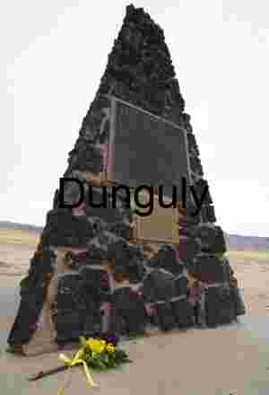 Ground Zero Obelisk - Trinity atomic test site, New Mexico