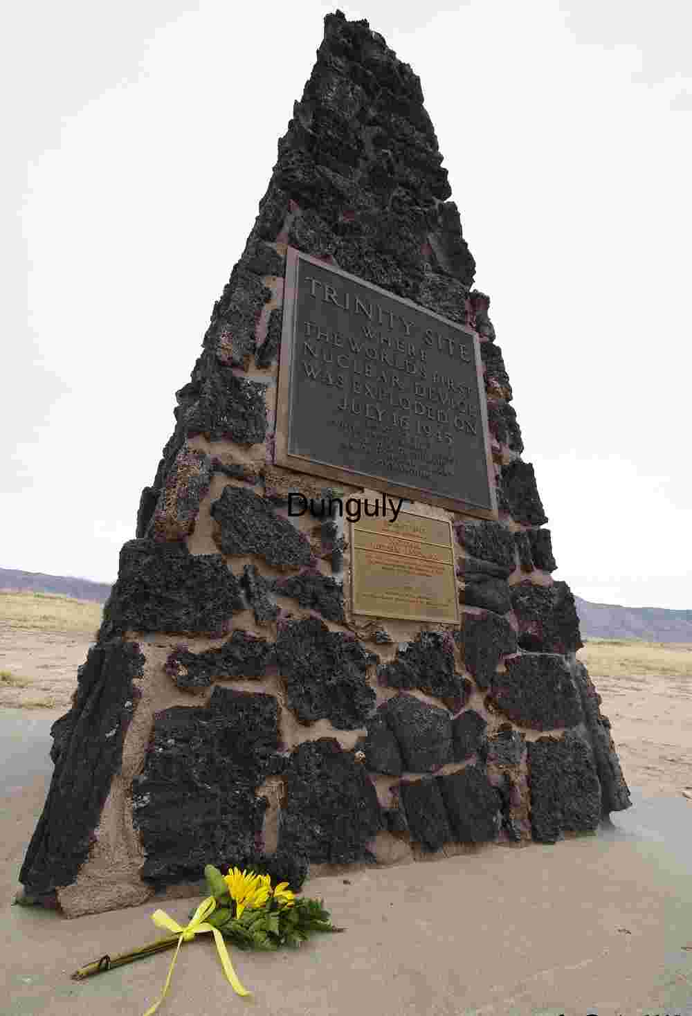 Ground Zero Obelisk - Trinity atomic test site, New Mexico