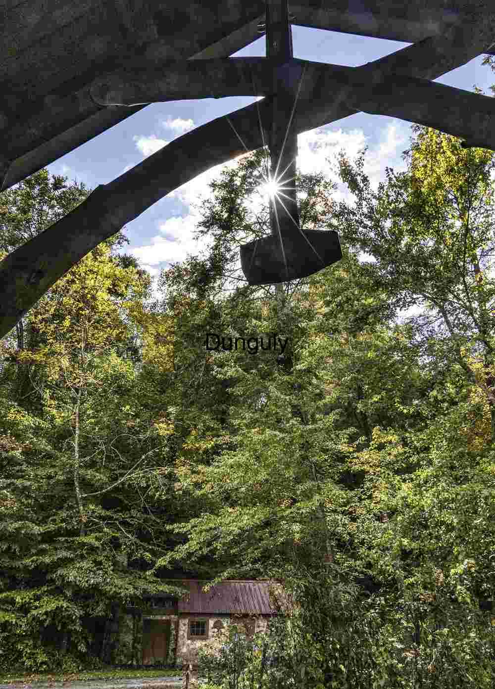 Historic Blacksmith Hammer & Sunburst Silhouette