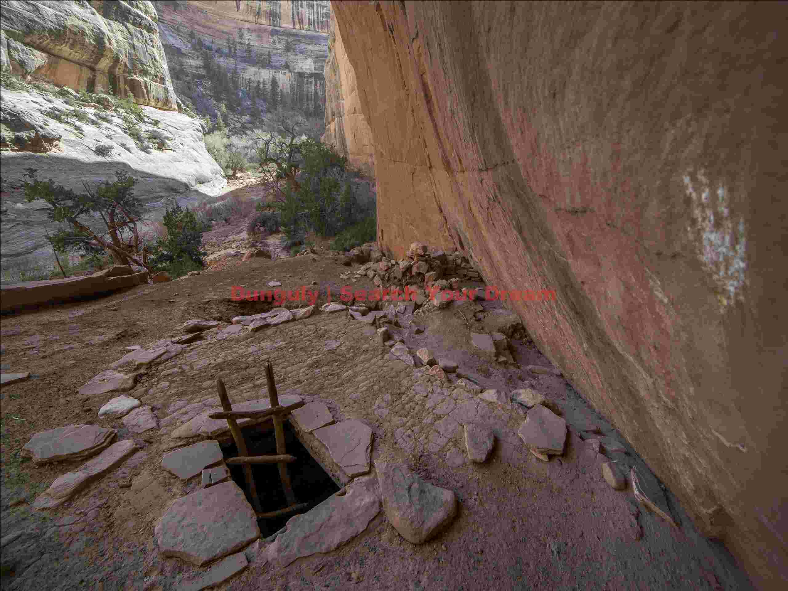 Ancient Handprint and Sacred Kiva Artwork