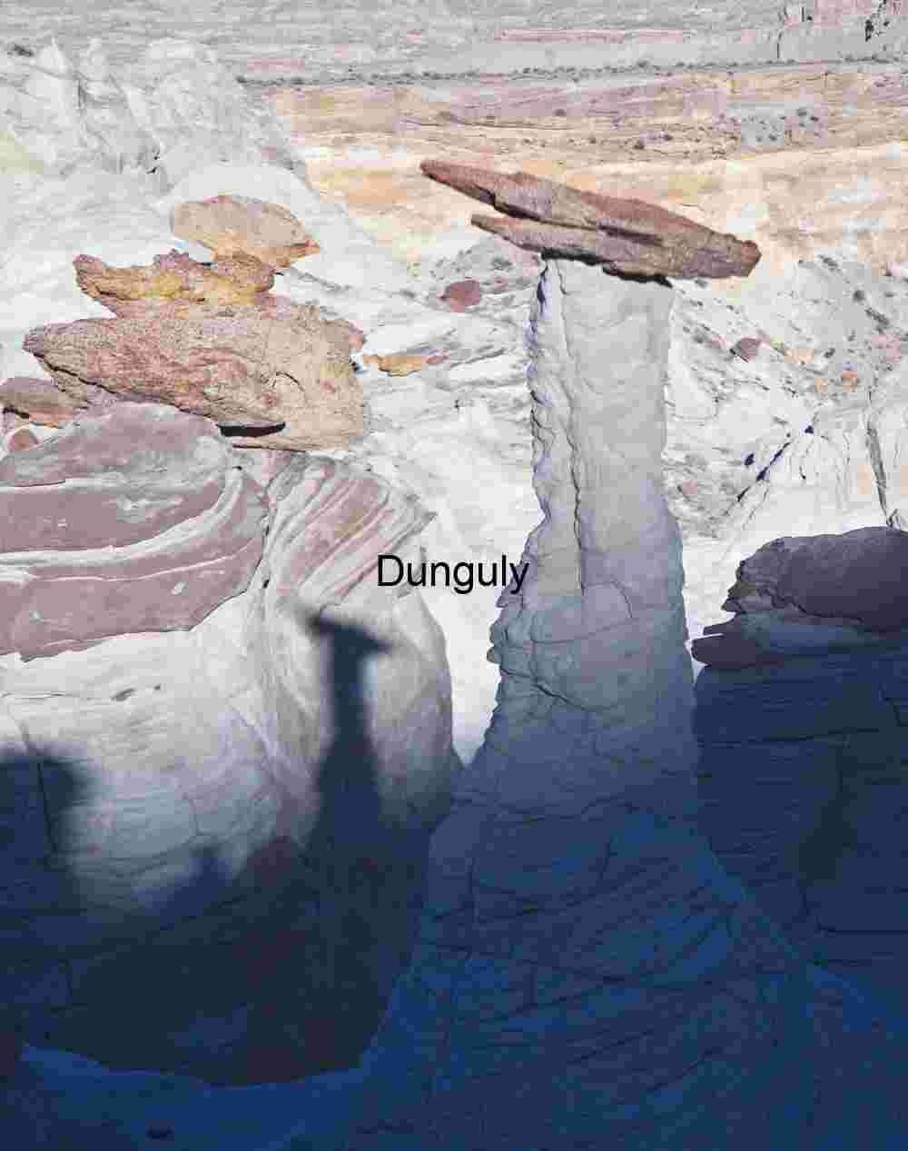 Hoodoo shadow | Upper White Rocks